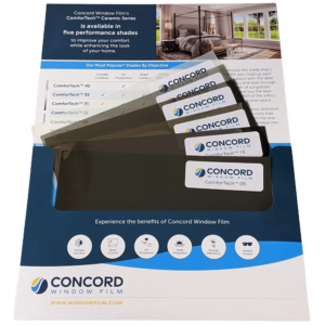 Window Film Sample Kit, Comfortech Ceramic Series Sample Kit Showing Window Film Samples Available For A Post On Concord Window Film Bestsellers