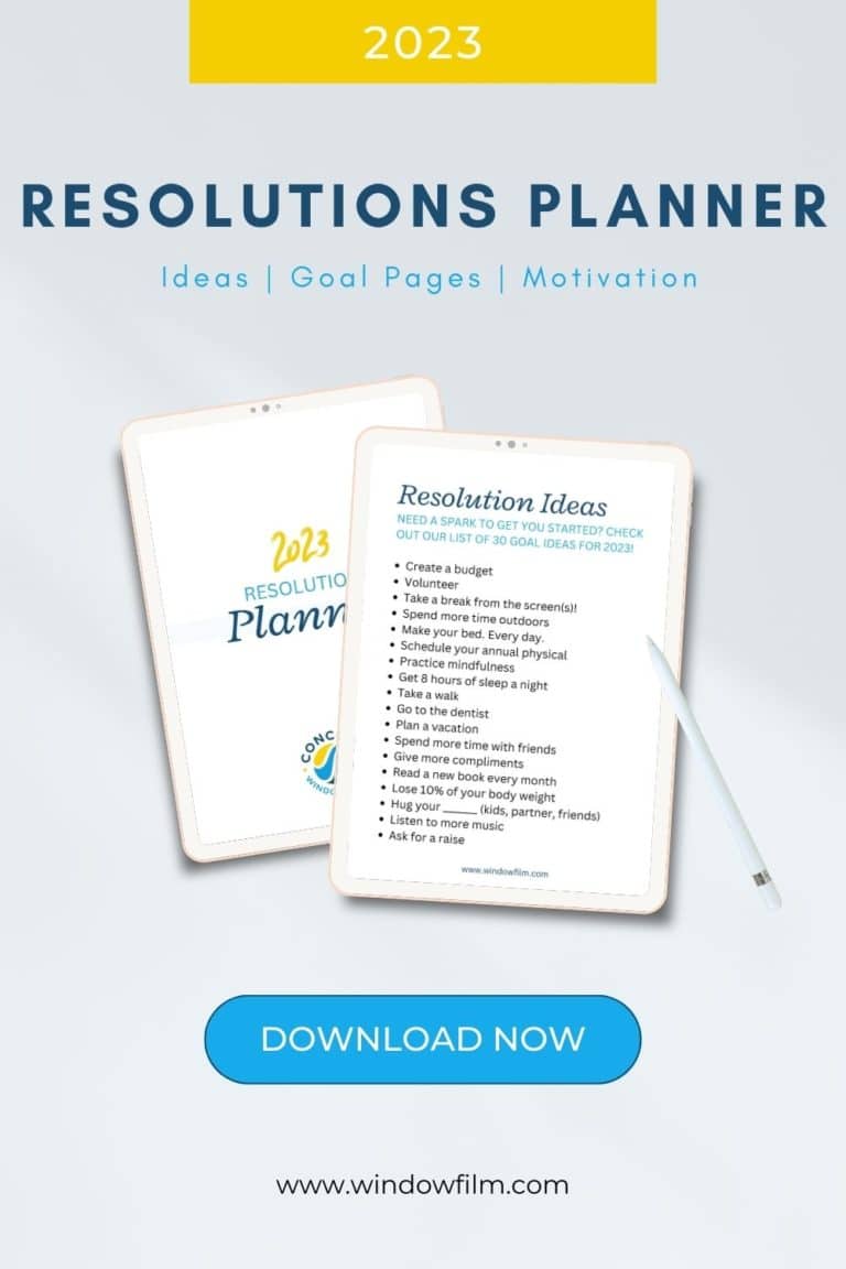 5 Great DIY New Year’s Resolutions - Concord Window Film