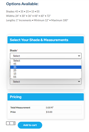 Screenshot of the Custom Kit option for ComforTech Ceramic Series WIndow Film for a post on how to buy window film