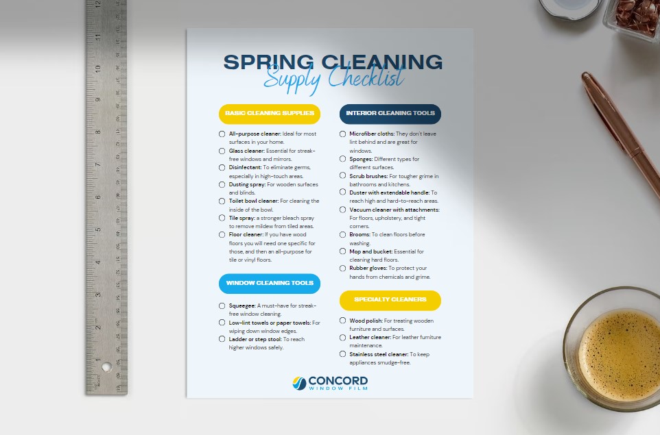 Photo of the first page of a Spring Cleaning Supply Checklist