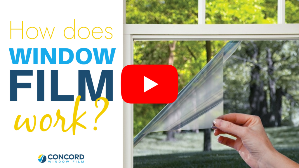 Title page for a video on how window film works for a blog post on sliding glass door tint.