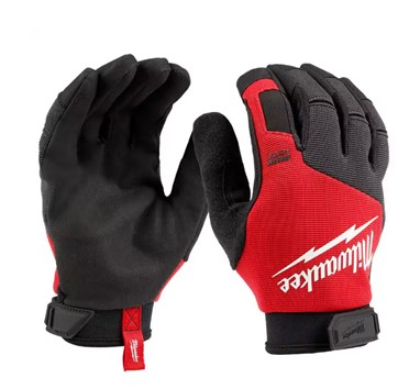 A Photo Of A Pair Of Red And Black Milwaukee Brand Lightweight Work Gloves For A Post Entitled Great Homeowner Gift Ideas