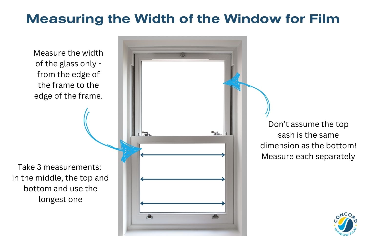 Measuring Windows for Window Film - width