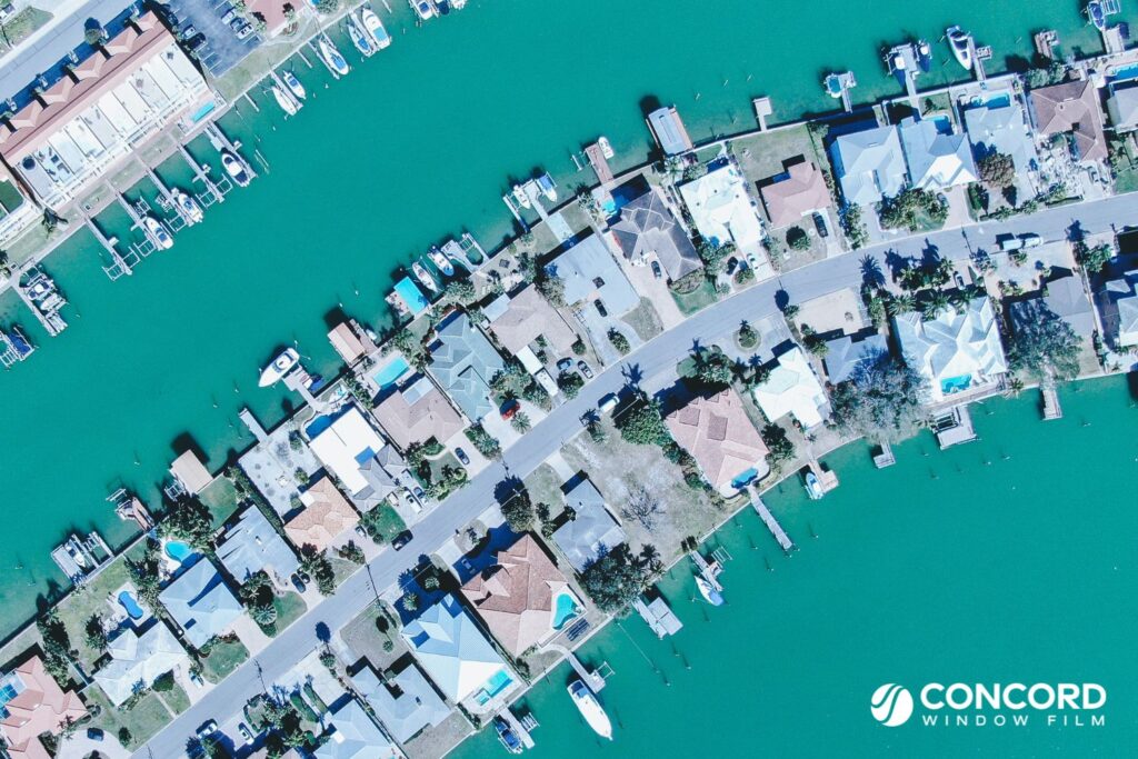 A Photo Of A Florida Neighborhood With Homes Close Together For A Blog Post On Sunbelt Homes