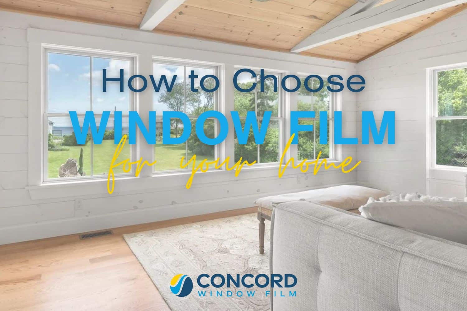 A bank of double hung windows for a post called How to Choose Window Film
