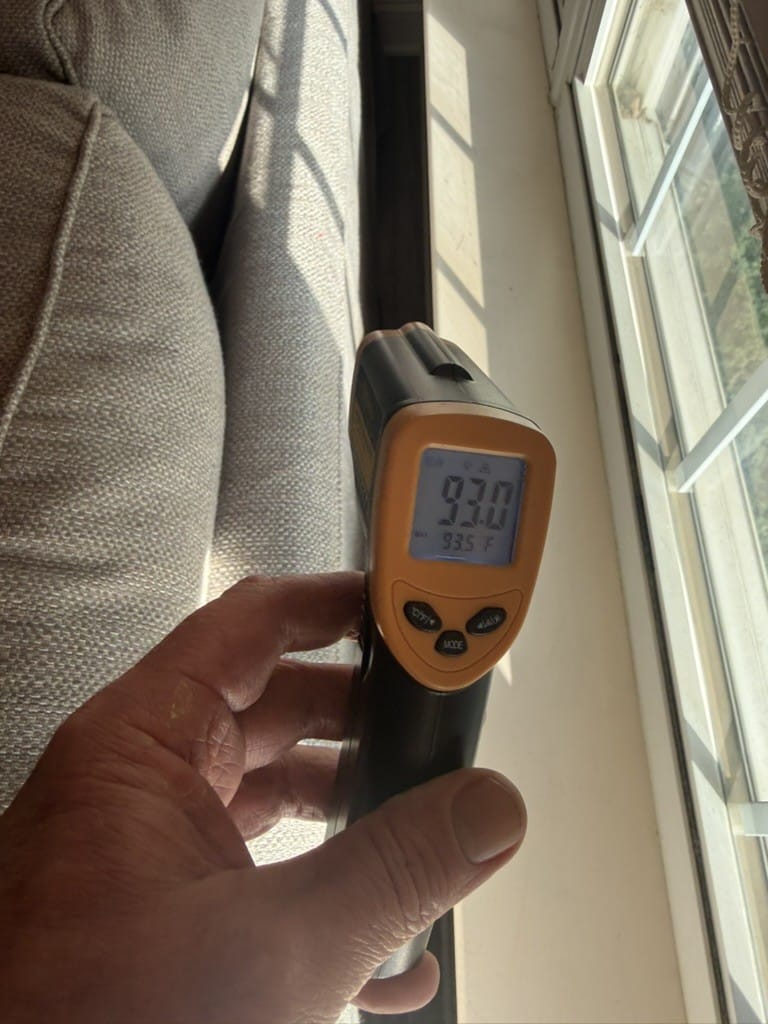Window Film Temperature Difference Filmed Window