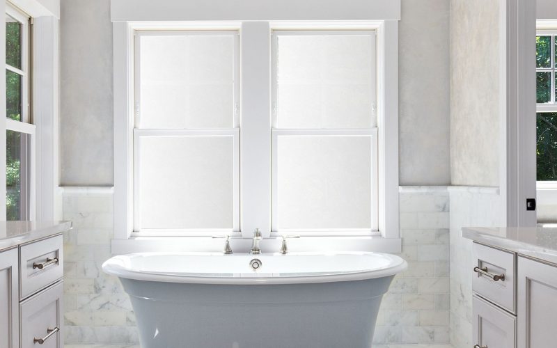 Matte White Opaque Privacy Window Film For Home