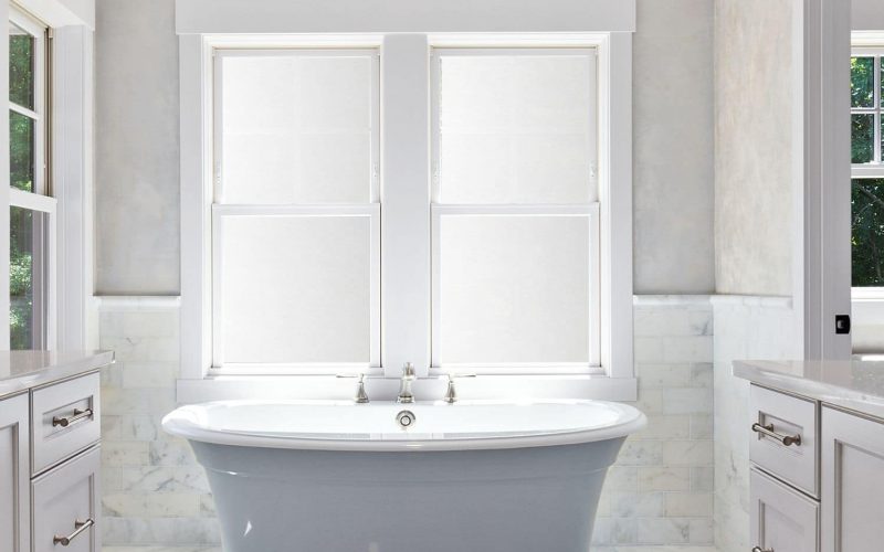 Matte White Opaque Privacy Window Film For Home